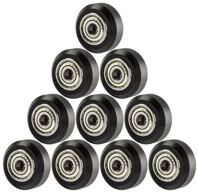 Main image of Ender 3 Wheels 3D Printer POM Pulley 625zz Linear Bearing for Ender 3 V2/Neo,Ender 3 S1,Ender 5,CR6 SE,CR10 Smart Pro,CR10S Pro V2,Kobra,Vyper,Chiron,Neptune,Aquila Serie,Tevo Tarantula-10Pcs
