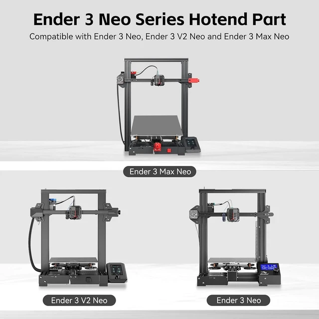 Alt view image 7 of 7 - CREALITY Ender 3 V2 Neo Hotend Part Assembled Hot End Replacement with 0.4/0.6/0.8mm Nozzles & Silicone Sock for Ender 3 Neo,Ender 3 V2 Neo,Ender 3 Max Neo(Heating Rod and Thermistor Excluded)