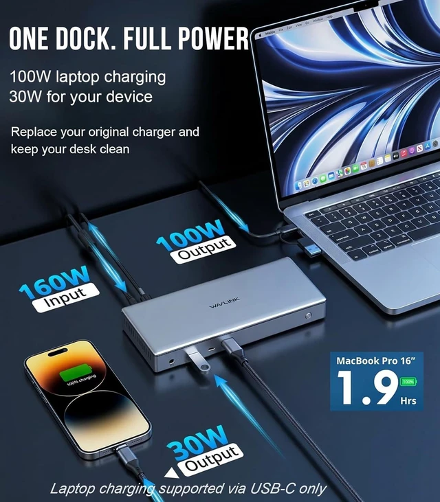 Alt view image 4 of 7 - Displaylink Docking Station 4 Monitor HDMI Quad 4K@60Hz Display