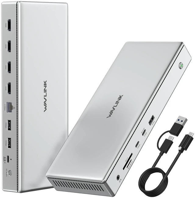 Main image of Displaylink Docking Station 4 Monitors, Quad 4K Displays for Mac
