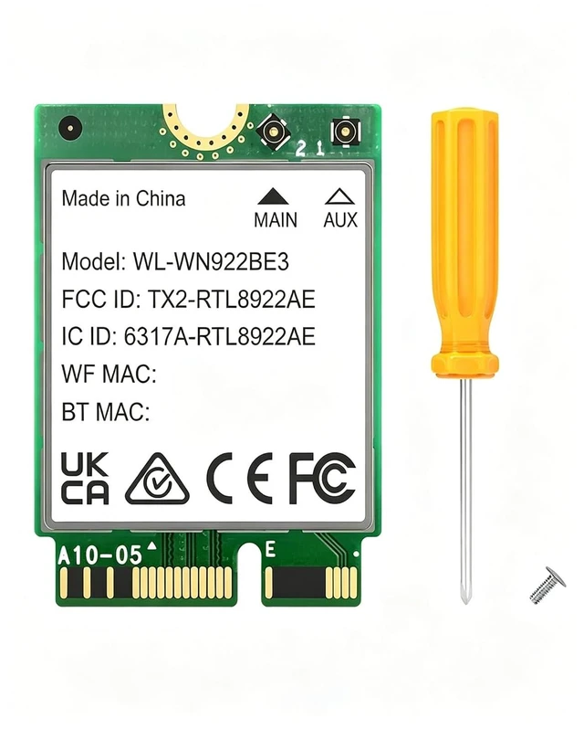 Main image of WiFi 7 BE6500 Wireless Card M.2 2230 with Bluetooth 5.4 for Laptops