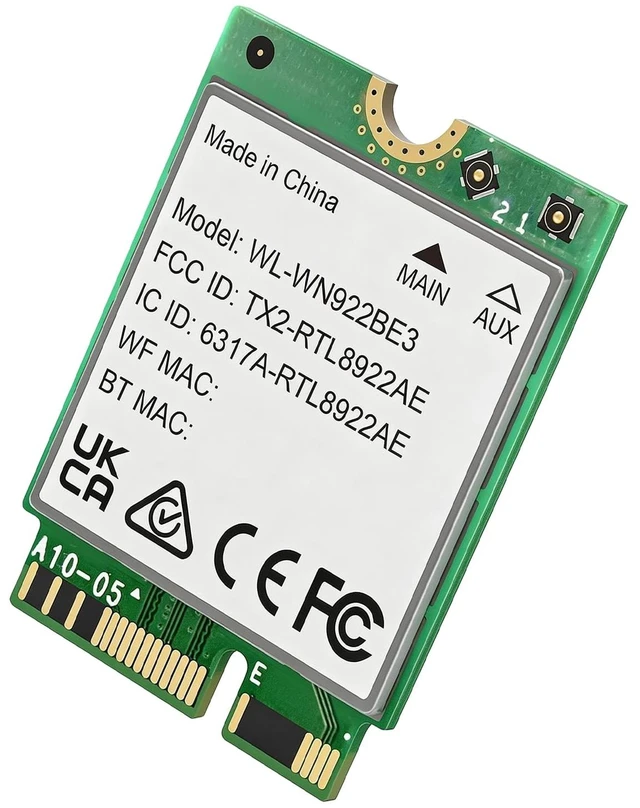 Alt view image 4 of 4 - WiFi 7 BE6500 Wireless Card M.2 2230 with Bluetooth 5.4 for Laptops