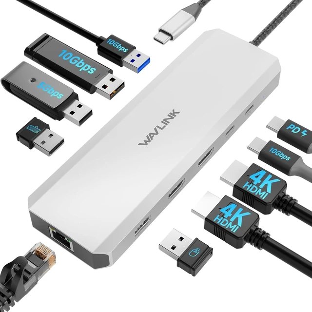 Main image of Laptop Docking Station, Docking Station Dual Monitor for HDMI