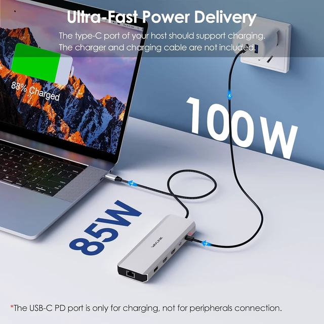 Alt view image 7 of 7 - Laptop Docking Station, Docking Station Dual Monitor for HDMI