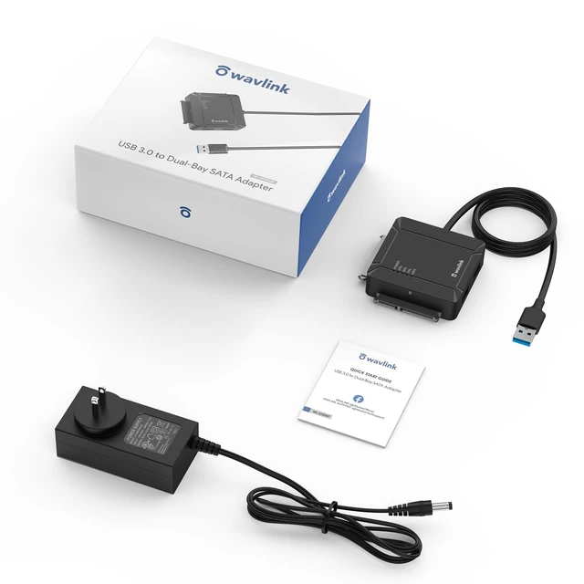 Alt view image 7 of 7 - USB 3.0 HDD Docking Station, Dual-Bay 2×USB 3.0 & 12V/3A, 5Gbps