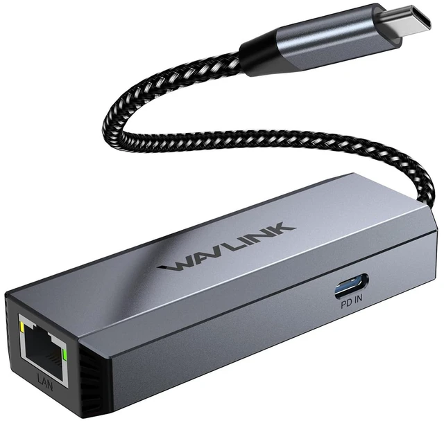 Main image of USB-C to Ethernet Adapter with 95W PD - 5Gbps High-Speed
