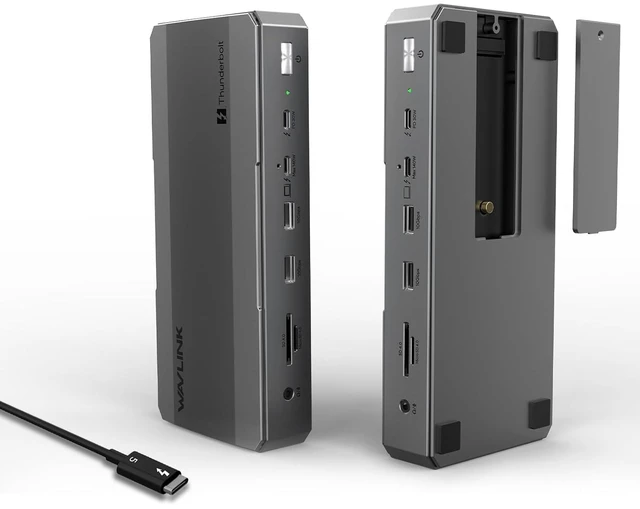 Main image of Intel-Certified Thunderbolt 5 Dock, 12-in-1 with M.2 NVMe Slot Up to 120Gbps, 140W PD, Triple 4K/Dual 8K Displays, 10Gbps USB, 2.5G RJ45 Ethernet, for Thunderbolt 5/4 Mac & Windows Laptops