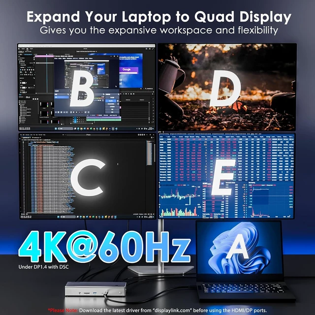 Alt view image 6 of 7 - Thunderbolt 4 Dock, TB4 and DisplayLink Integration Technology