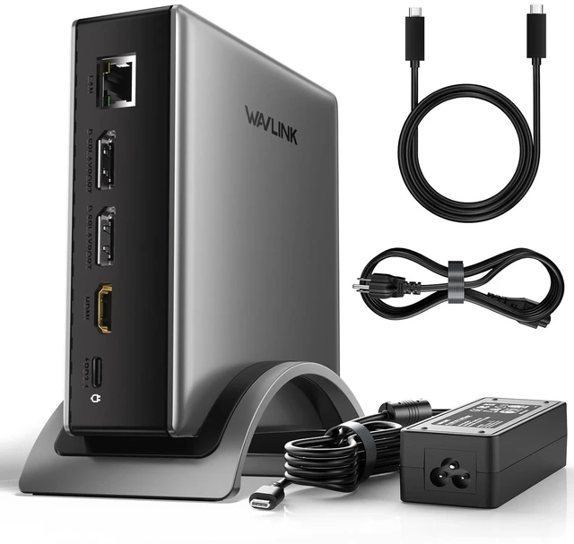Main image of Laptop Docking Station,WAVLINK PD3.1 Dock, Dual DisplayPort, HDMI