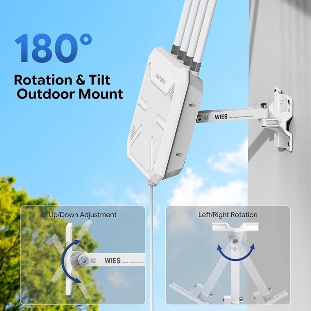 Alt view image 3 of 7 - Outdoor AP Aluminum Alloy Bracket, Universal Wall & Pole Mount