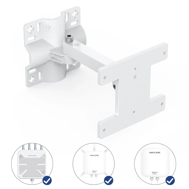 Alt view image 2 of 7 - Outdoor AP Aluminum Alloy Bracket, Universal Wall & Pole Mount