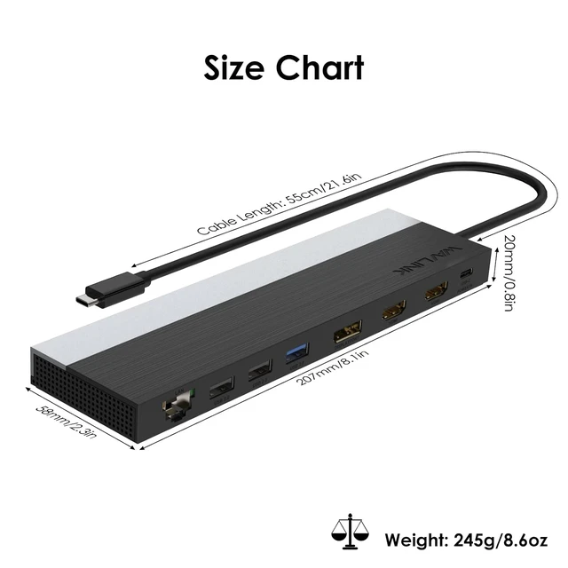 Alt view image 7 of 7 - USB C Docking Station, USB-C Dock Triple Display PD 85W