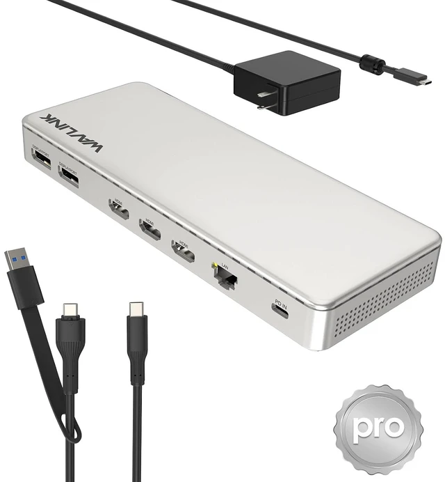 Main image of Laptop Docking Station, SM770 Dock,Triple HDMI, Dual DisplayPort