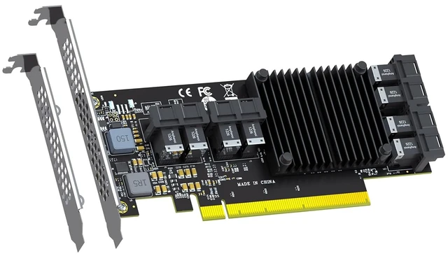 Main image of ST538 8-Port SFF-8643 to PCIe 3.0 X16 Adapter Card, PEX8749