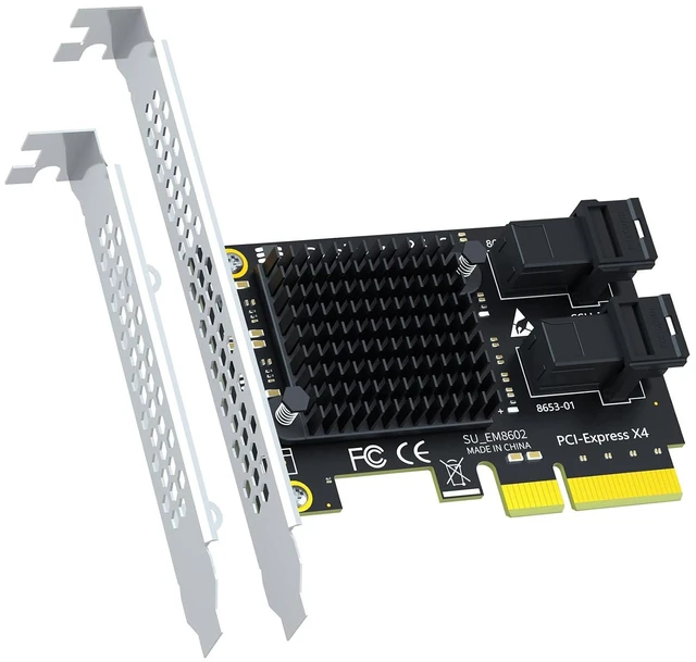 Main image of SF22 2-Port SFF-8643 to PCIe 3.0 X4, Bifurcation Built-in