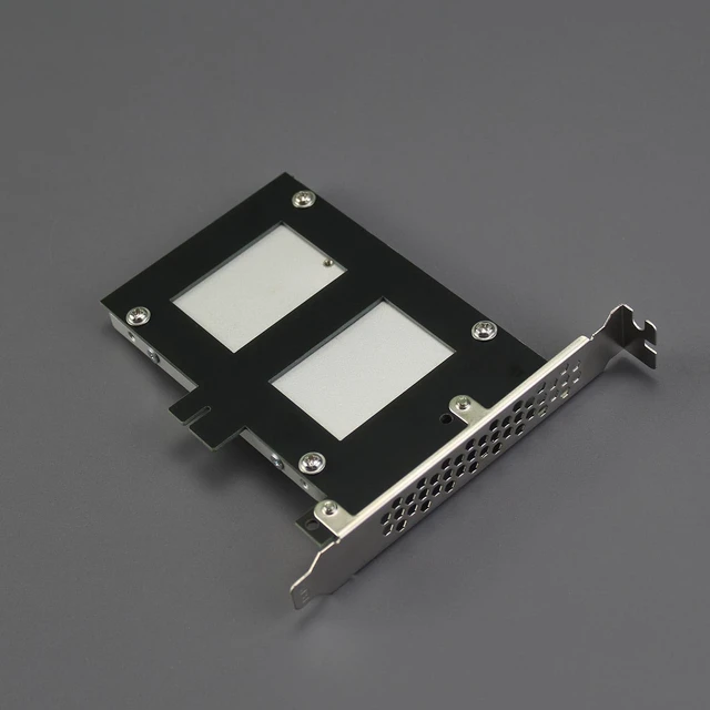 Alt view image 5 of 7 - 12G Mini-SAS(SFF-8643) to U.2 (SFF-8639) NVMe SSD Cable 0.5M with U.2 SSD Mounting Bracket (PCI-SFF8643)