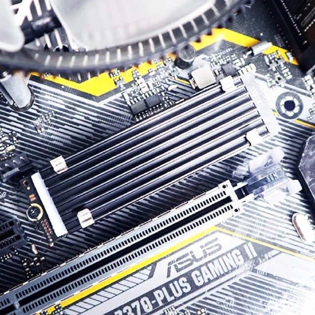 Alt view image 2 of 7 - 2-Pack M.2 SSD Heatsink for 2280 NVMe/SATA SSD, Low-Profile