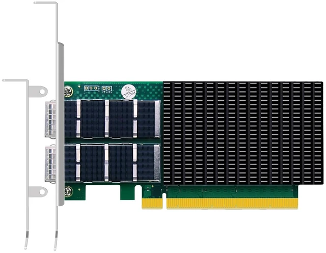 Main image of 2-Port 100Gb QSFP56 NIC, ConnectX-6 Dx, PCIe 4.0 x16, RoCE