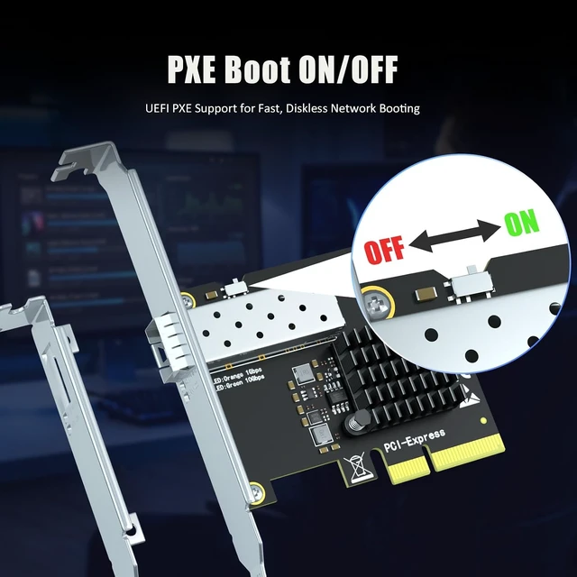 Alt view image 5 of 7 - LE8127F1(X4) 10Gb SFP+ PCIe 3.0 x2 Network Card