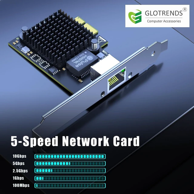 Alt view image 3 of 7 - LE8127T1(X1) 10Gb PCIe 4.0 x1 RJ45 Network Card