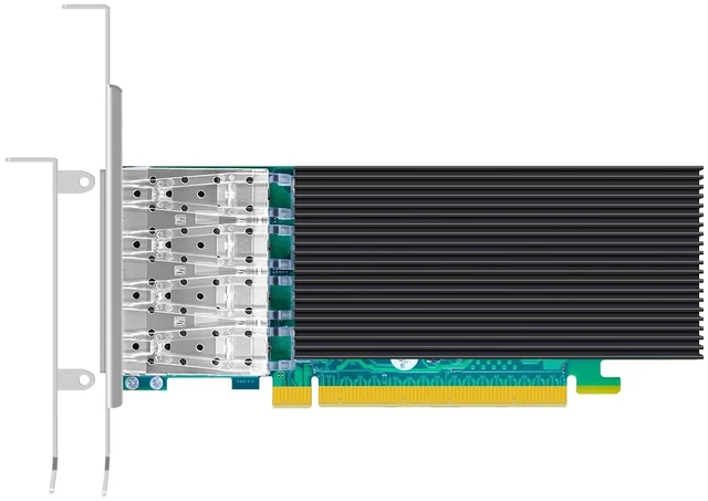 Main image of 4-Port 25Gb PCIe Network Card, ConnectX-4 Lx, 100G Aggregate