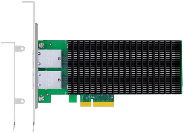 Main image of ST7560 2-Port 10Gb PCIe Network Card, Intel E610-XAT2 RJ45