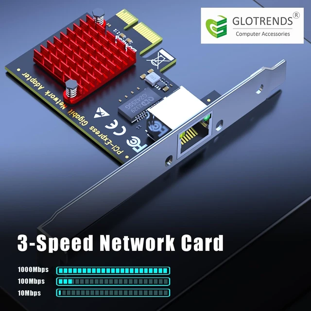Alt view image 2 of 7 - LE8111H 1-Port Gigabit PCIe Network Card, RJ45 Ethernet NIC