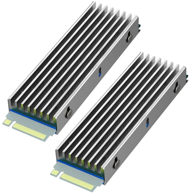 Main image of 2-Pack M.2 SSD Heatsink for Single/Dual Sided NVMe/SATA SSD