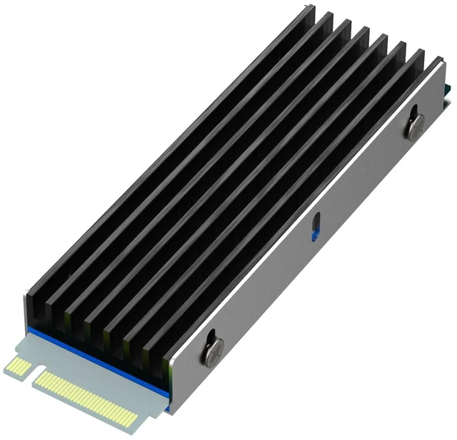 Main image of M.2 SSD Heatsink for Single/Dual Sided NVMe/SATA SSD, Black