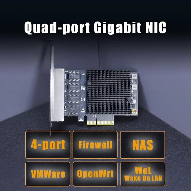 Alt view image 2 of 7 - LE8245(A3) 4-Port 2.5Gb PCIe Network Card, Quad RJ45 NIC