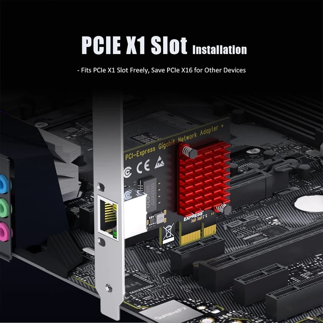 Alt view image 7 of 7 - LE8111H 1-Port Gigabit PCIe Network Card, RJ45 Ethernet NIC