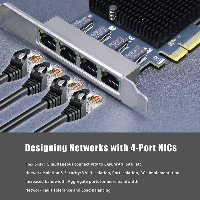 Alt view image 3 of 7 - LE8245(A3) 4-Port 2.5Gb PCIe Network Card, Quad RJ45 NIC