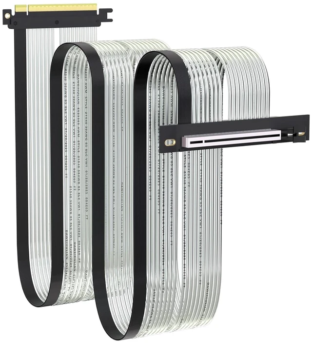 Main image of PCIe 5.0 x16 GPU Riser Cable Right 700mm, RTX 50/RX 9000