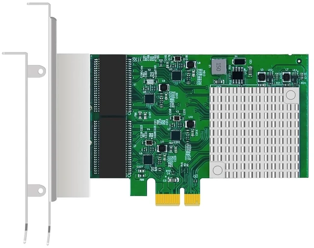 Main image of ST7314 4-Port Gigabit PCIe Network Card, Quad RJ45 NIC
