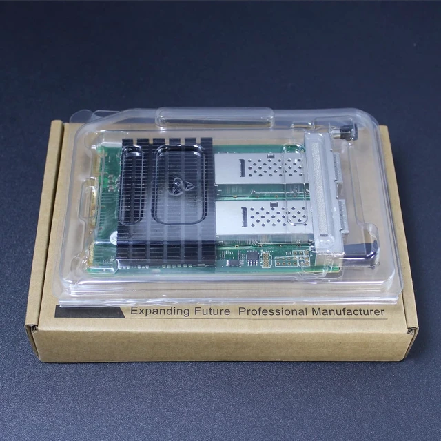 Alt view image 7 of 7 - ST7388 Dual-Port 100G QSFP28 PCIe 4.0 Network Card, Intel E810
