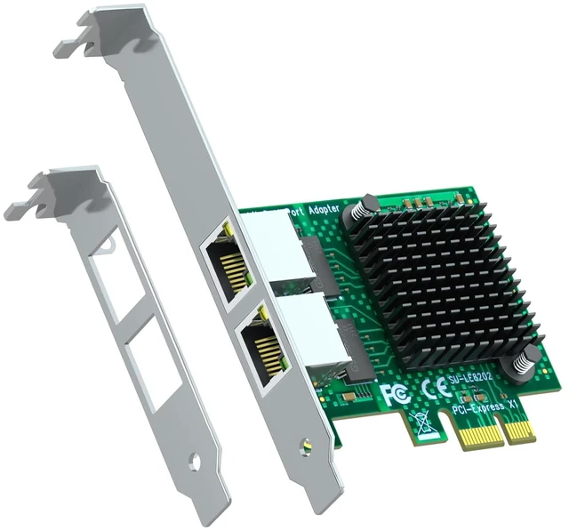 Main image of LE8202 2-Port Gigabit PCIe Network Card, Dual RJ45 NIC