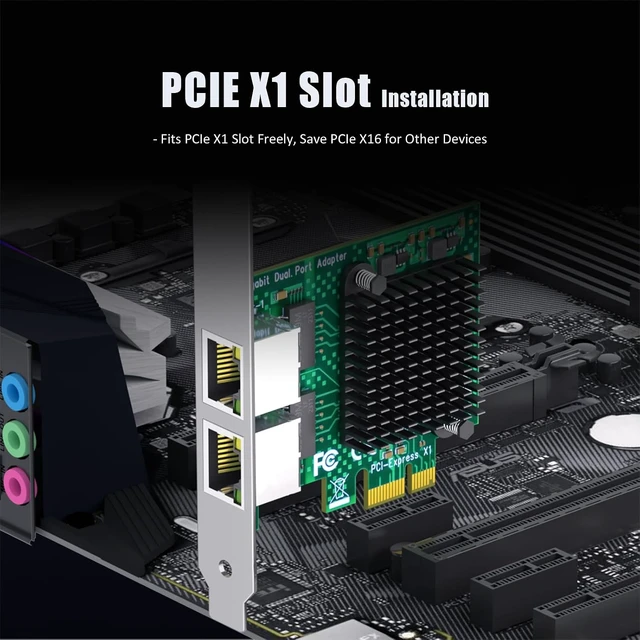 Alt view image 6 of 7 - LE8202 2-Port Gigabit PCIe Network Card, Dual RJ45 NIC