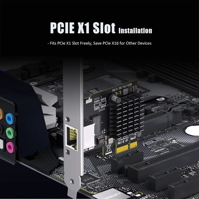 Alt view image 6 of 7 - LE8126P 5Gb PCIe Network Card, RJ45 5G/2.5G/1G NIC