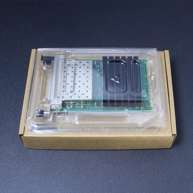 Alt view image 7 of 7 - ST7394 Quad-Port 25G SFP28 PCIe 4.0 Network Card, Intel E810