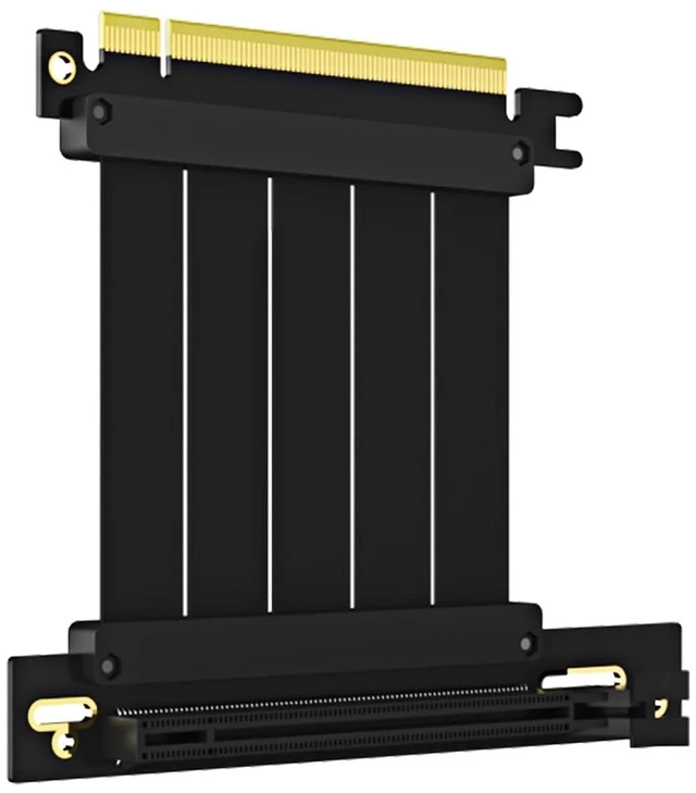 Main image of 60mm PCIe 4.0 x16 GPU Riser Cable, 90 Degree Right Angle