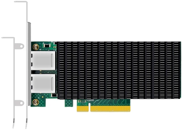 Main image of ST7318 Dual 10GbE RJ45 Network Card, Intel X540-AT2, PCIe 2.1 x8