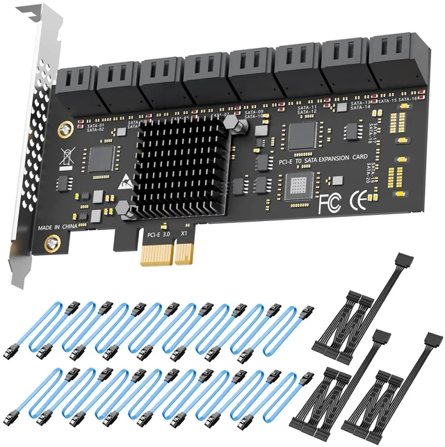 Main image of SA3116C 16 Port PCIe SATA Expansion Card, SATA III 6Gbps, ASM1064