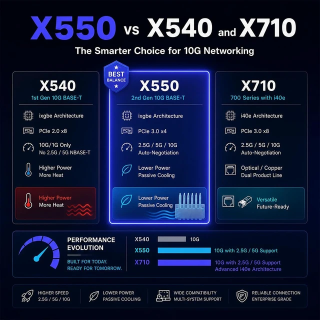 Alt view image 5 of 7 - ST7381 10GbE RJ45 Network Card, Intel X550-AT, PCIe 3.0 x4 NIC