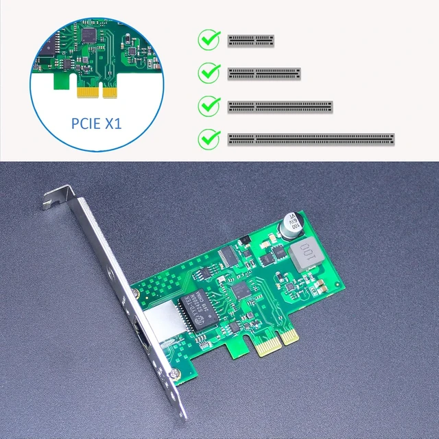 Alt view image 6 of 7 - ST7481 2.5Gb PoE+ PCIe Network Card, Intel I226 RJ45 NIC