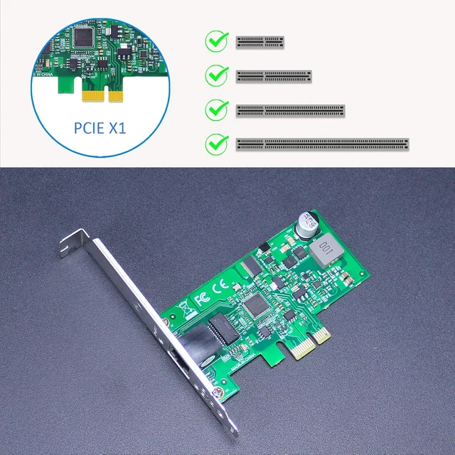 Alt view image 6 of 7 - ST7474 PoE+ Gigabit PCIe Network Card, Intel 82574L NIC