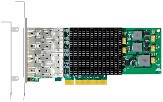 Main image of ST7322 Quad 10GbE SFP+ NIC, Broadcom BCM57840, PCIe 3.0 x8, Toe
