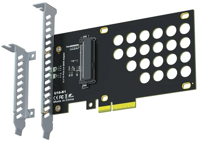 Main image of PU15N U.2 to PCIe 5.0 X4 Adapter Card for 2.5" U.2 SFF-8639