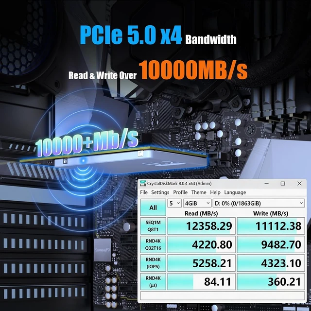Alt view image 4 of 7 - PU15N U.2 to PCIe 5.0 X4 Adapter Card for 2.5" U.2 SFF-8639