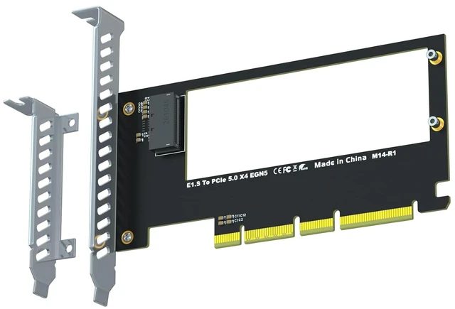 Main image of M14 E1.S to PCIe 5.0 X4 Adapter Card for EDSFF NVMe SSD
