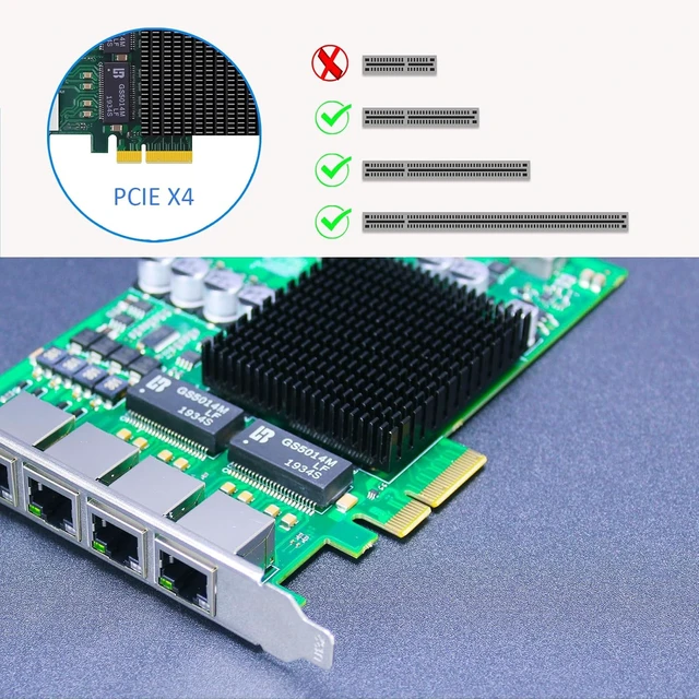Alt view image 6 of 7 - ST7458 4-Port Gigabit PoE+ Network Card, Voltage Isolation